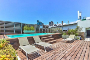 Trendy ,Couples ,Roof top pool ,Patio ,Security